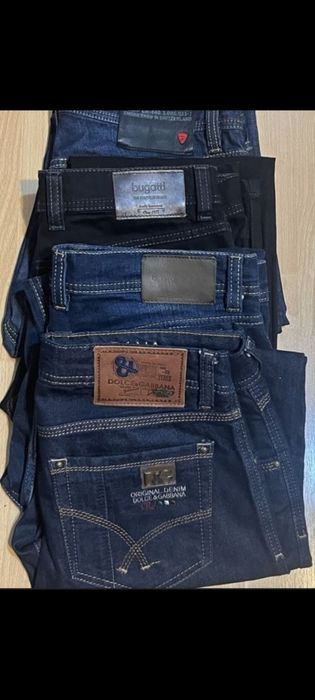 Джинсы синие чёрные