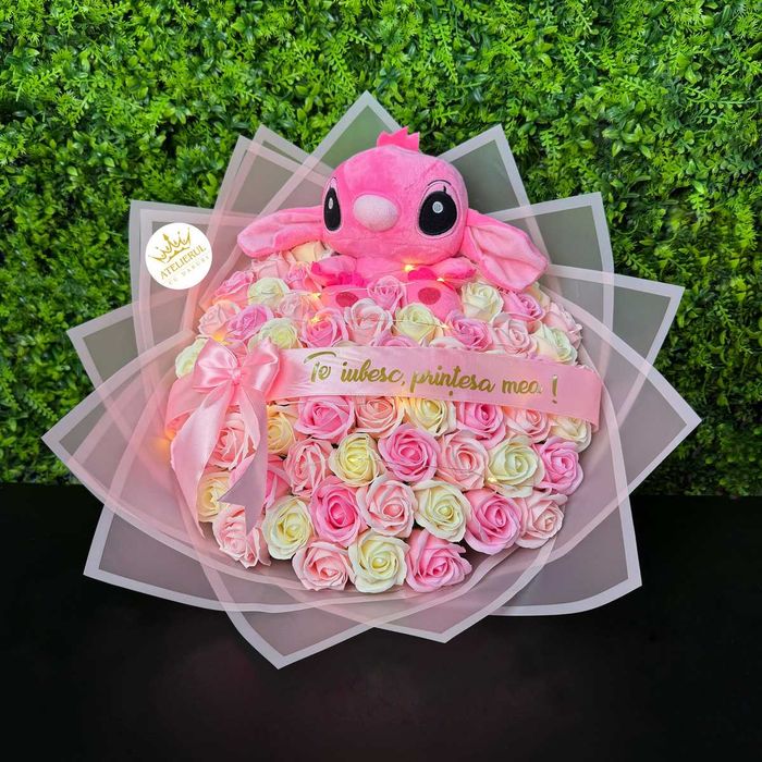 Buchete Trandafiri Sapun / Sclipici , Stitch | Livrare oriunde