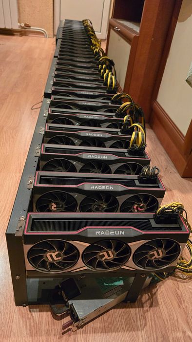 Mining Rig / Майнинг Риг 1.840GHs ETH/25GHs Kaspa AMD Radeon RX 6800XT