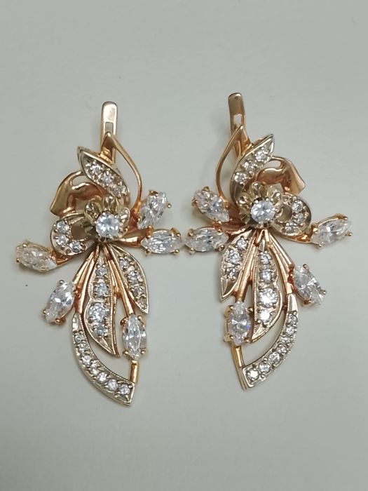 Серьги золотые "Принцесса"