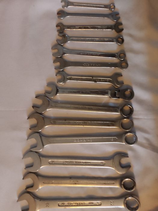 Lot 14 chei fixe și reglabile profesionale 6-22 , Facom/SAM/BETA/Wurth