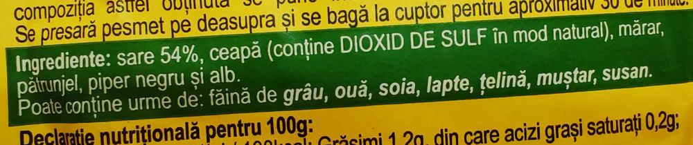 Mix Condimente pentru carne