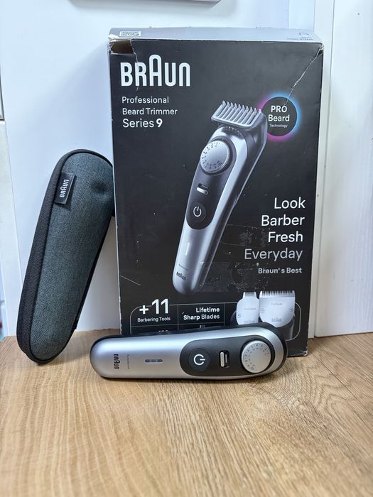Braun Series 9 BT9441 Professional Beard Trimmer + 11 приставки
