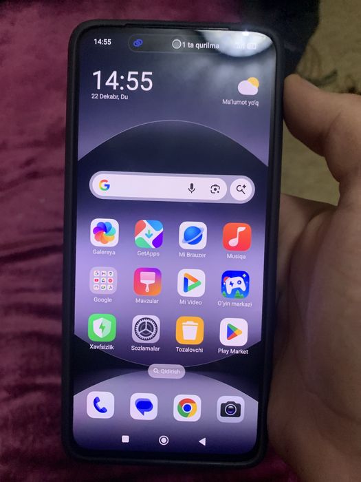 redmi not 14 8/256 pamyat yangi karobka dakument