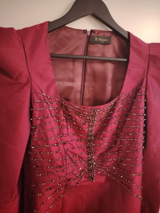 Rochie MMARQUISE superba midi burgundy