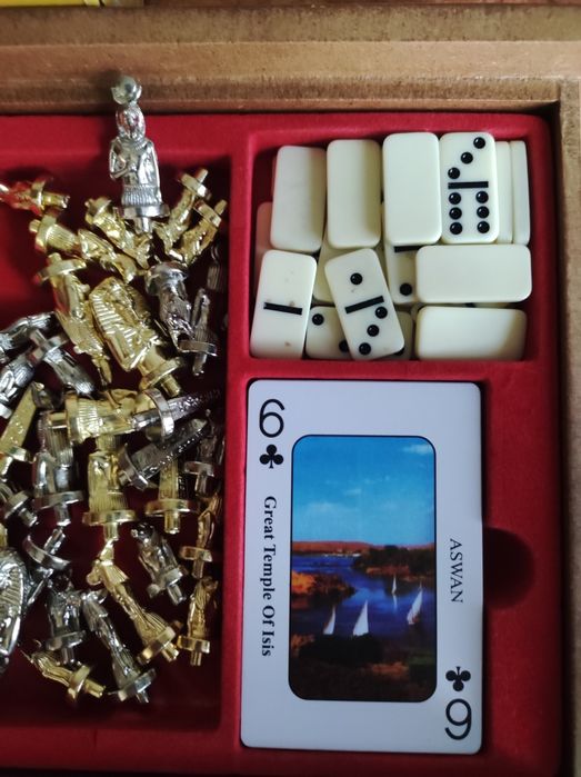 Шахматы, домино, карты набор Египет