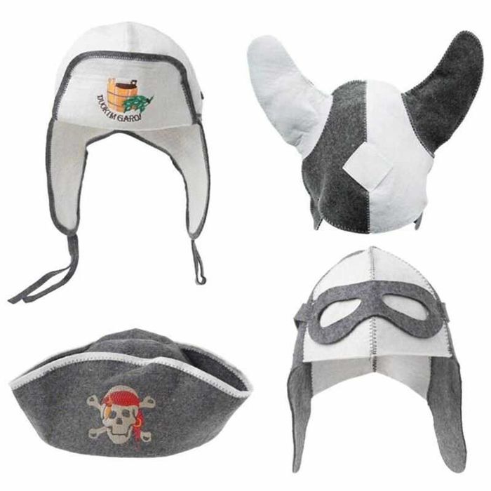 Шапки за сауна и за парна баня - 100% вълна - НАЙ НИСКА ЦЕНА