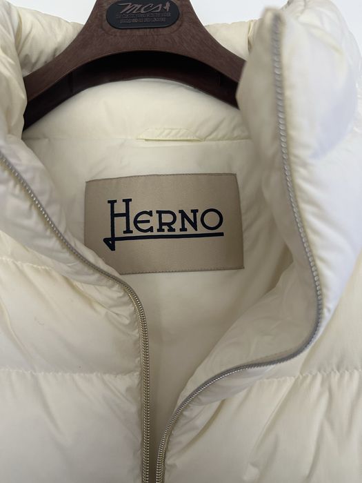 HERNO оригинално яке/палто пух и вълнен кашмир