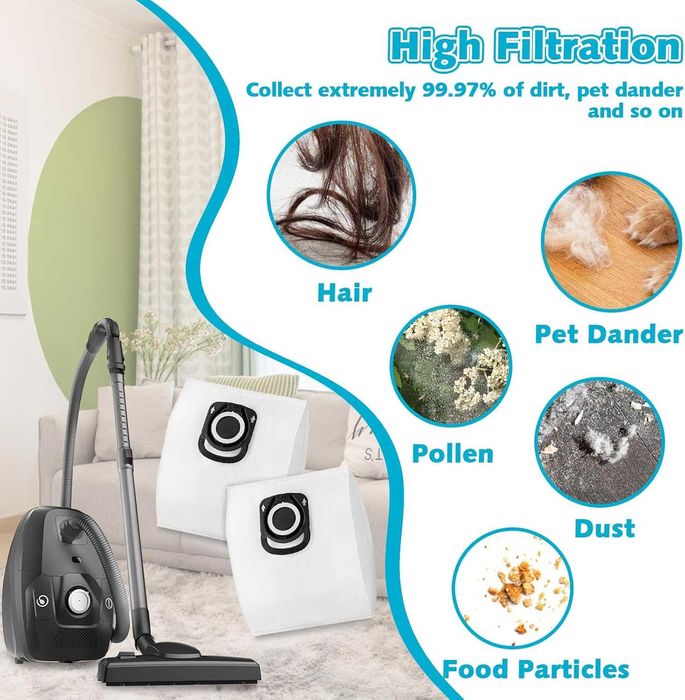 15 торбички за прах Rowenta Hygiene ZR200520 ZR200720 ZR200920 Compact