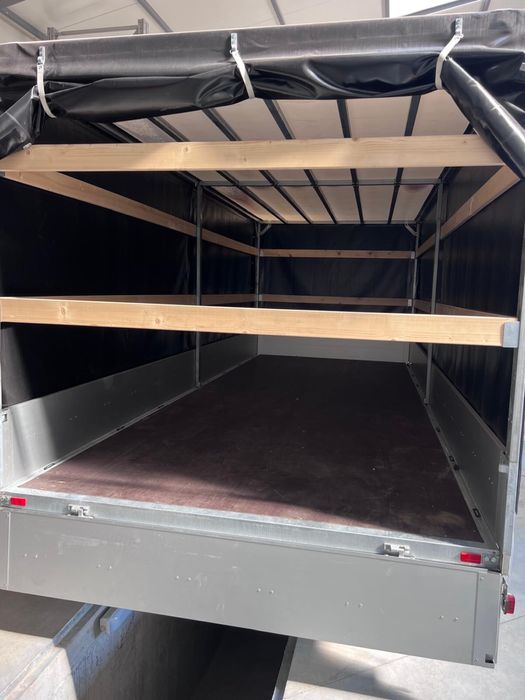 Remorca Humbaur 2 axe , cu prelata si obloane demontabile !