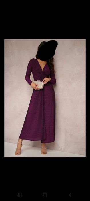 Rochie de ocazie mov stralucitoare