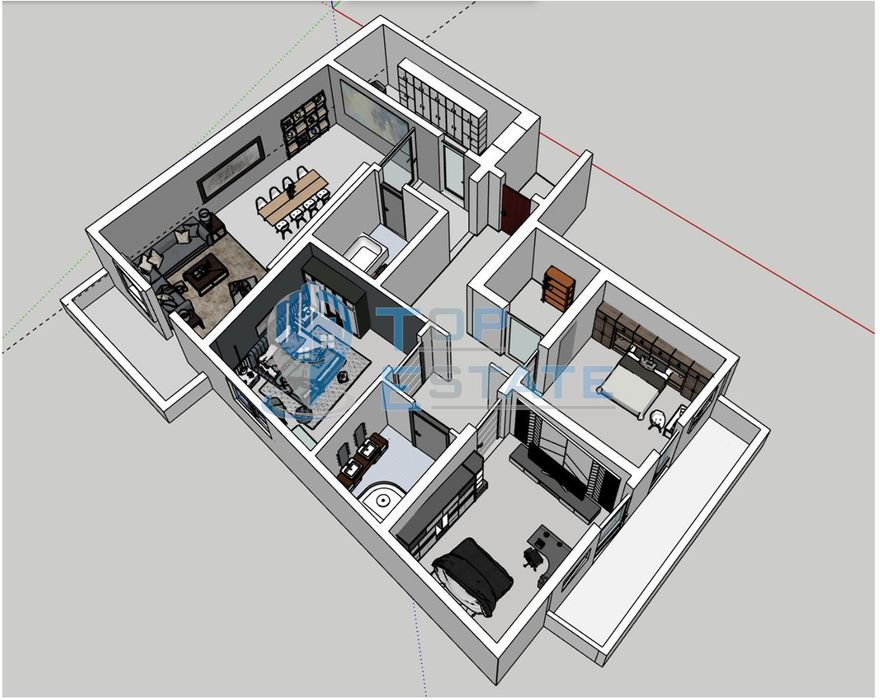 Продава се Четиристаен апартамент в Велико Търново, Бузлуджа - 170 кв.м за 1152 €/кв.м - Снимка #2
