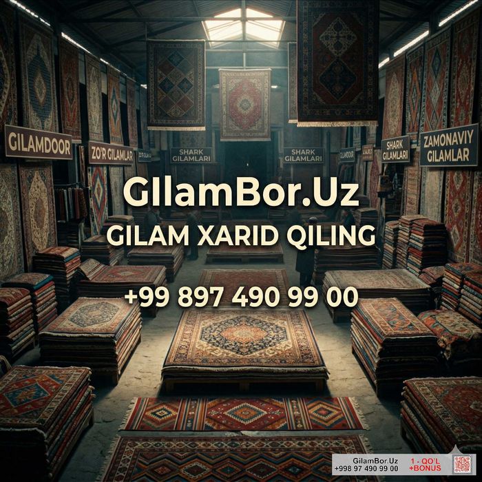 GilamBor.Uz - Oqqo'rg'on tumaniga gilamlar yetkazib berish