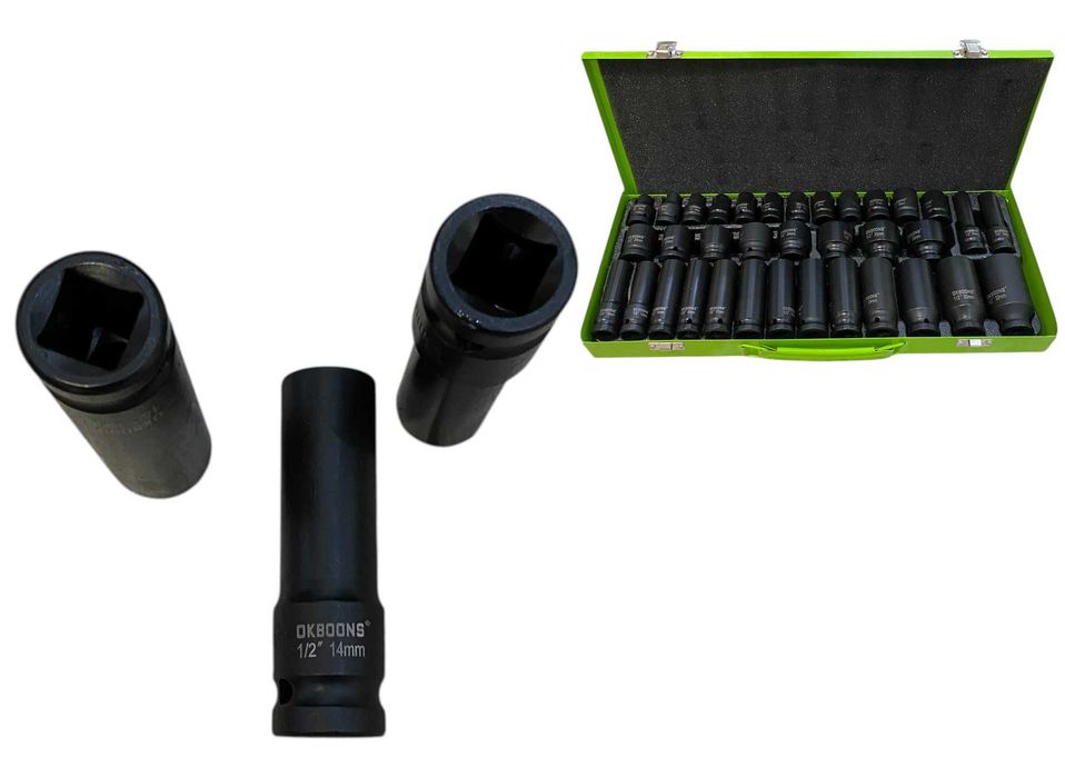 Ударни Вложки 1/2" 35 Части - стандартни + дълбоки вложки