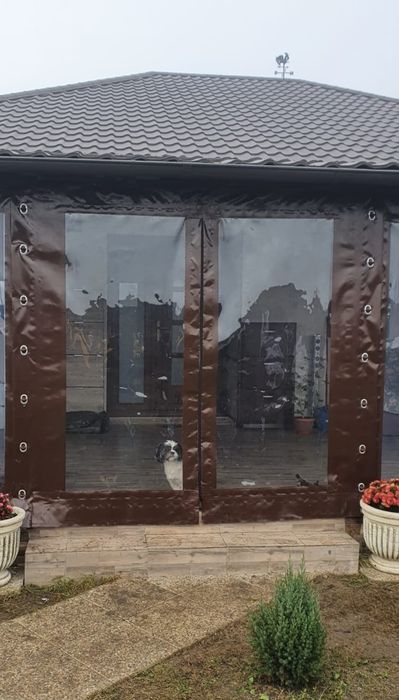 Inchidere foisoare terase cu folie transparenta antivant