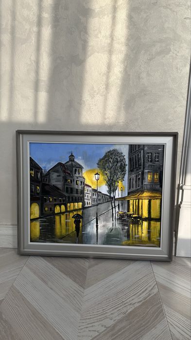 Картина улица фонари