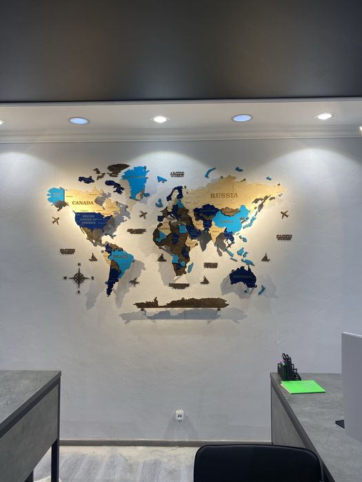 3D xarita, 3д карта мыра, Dunyo xaritasi