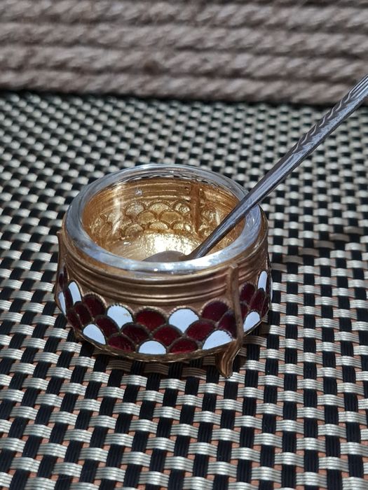 Хохлома, мельхиор, хрусталь