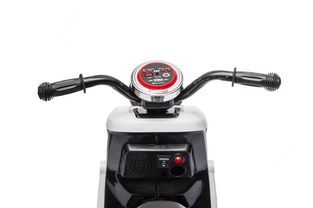 Scuter electric cu remorca, telecomanda Kinderauto BJBTK3 2x 35W White