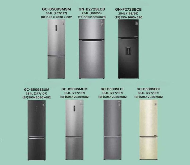 Холодильник LG OПТОМ есть 2025 модели падём до ваш квартир доставка