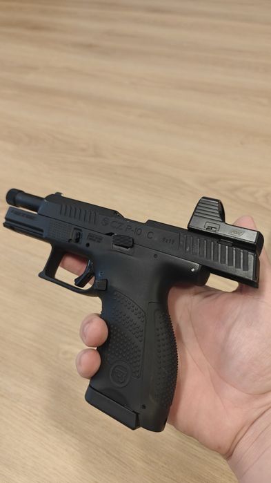 Pistol airsoft ASG CZ P-10 C, optical ready + 6 maguri + accesorii