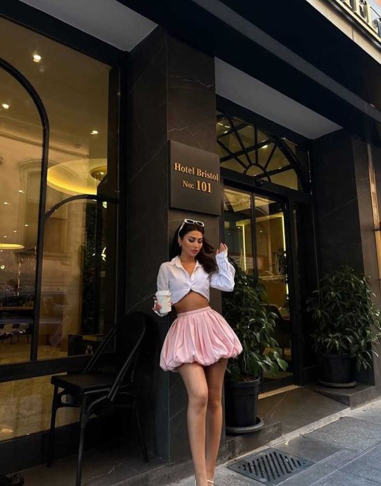 Юбка баллон мини