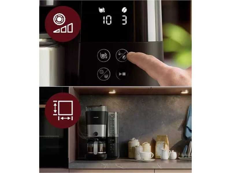 Кафеавтомат за Шварц Кафе Philips HD7900/50, 1.25L