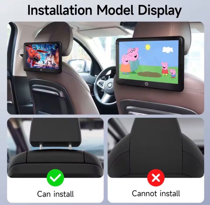 Monitor auto tetieră 13” Android 12, 2GB+32GB, HDMI, Bluetooth, WiFi