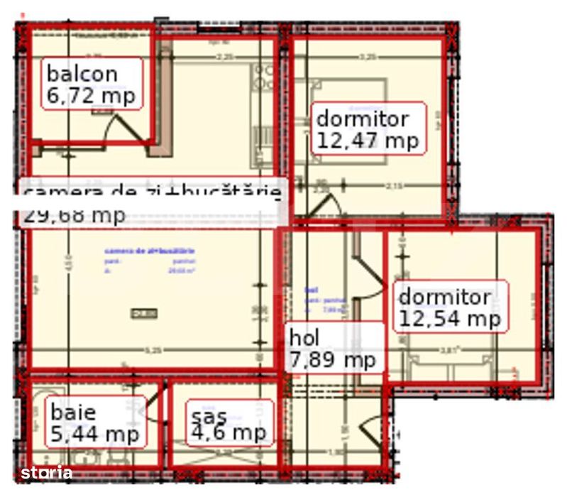 Apartament cu 3 camere, 72.62 mp, zona Valea Ghinzii — fotografia 3