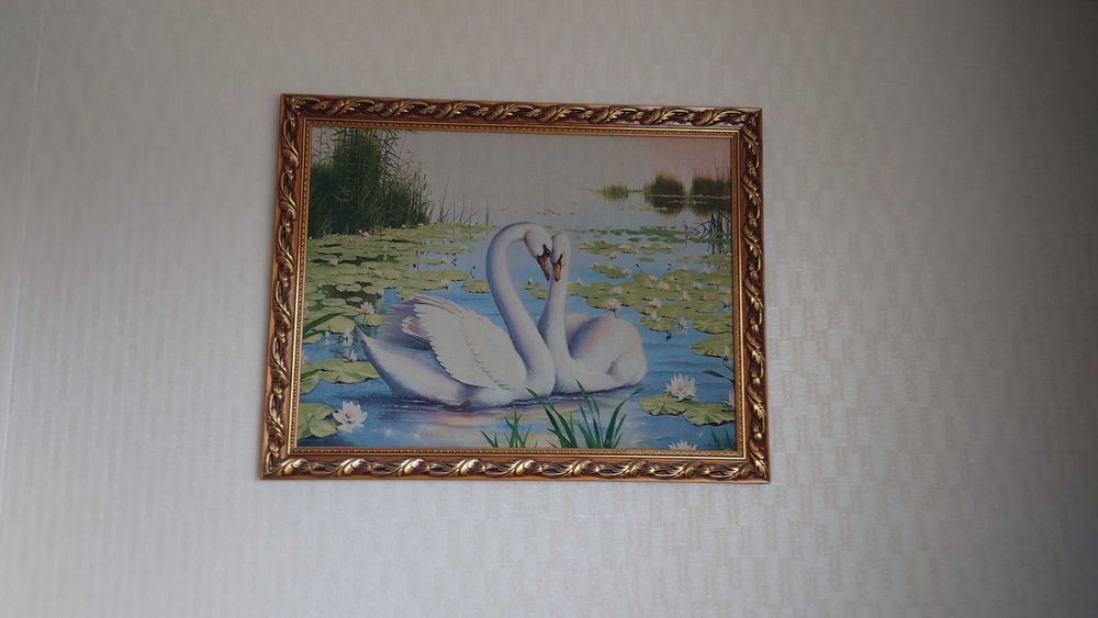 Картина Лебеди гобелен