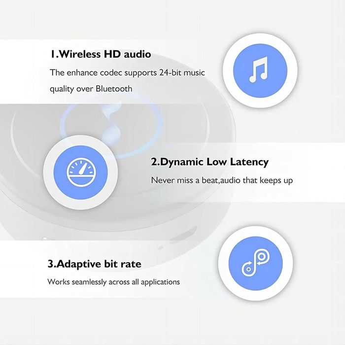 Bluetooth аудио приемник с HD звук и ниска латентност! Cristal Audio