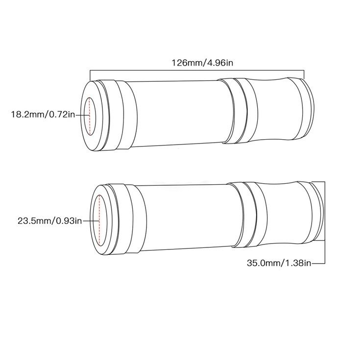 Дръжки за мотоциклет три цвята Barakuda-280