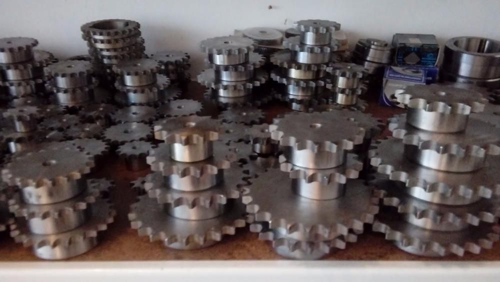 верижни зъбни колела с и без главина; зъбен венец, модулни зъбни колел