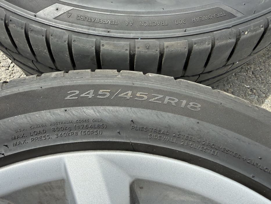 Jante originale BMW seria 5 F10 F11 18” cu anvelope 245 45 18