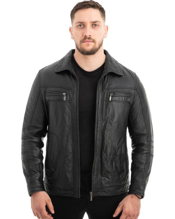 Нови мъжки зимни палта и якета от естествена кожа