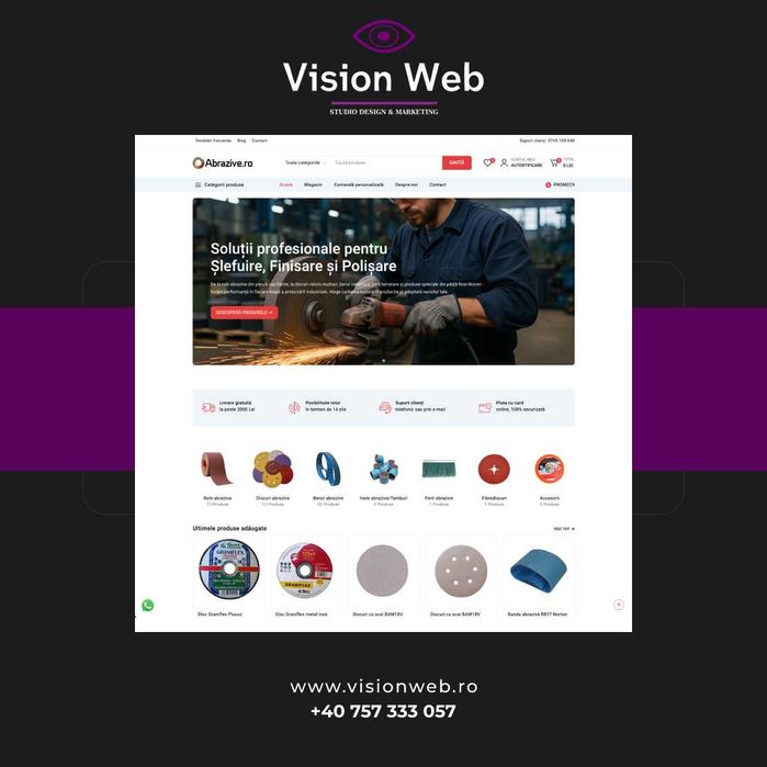 Creare Site De Prezentare, Magazin Online la cheie! Web Design