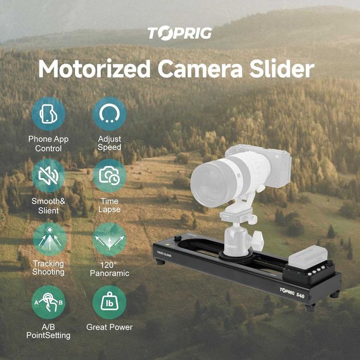 Accsoon TopRig S60 – Моторизиран слайдер за камера (60см)