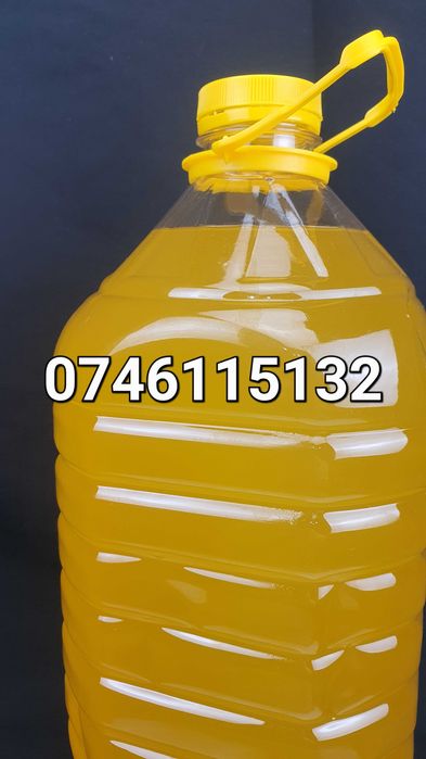 Natural–Din semințe proprii–Ulei din Floarea-Soarelui presat la rece