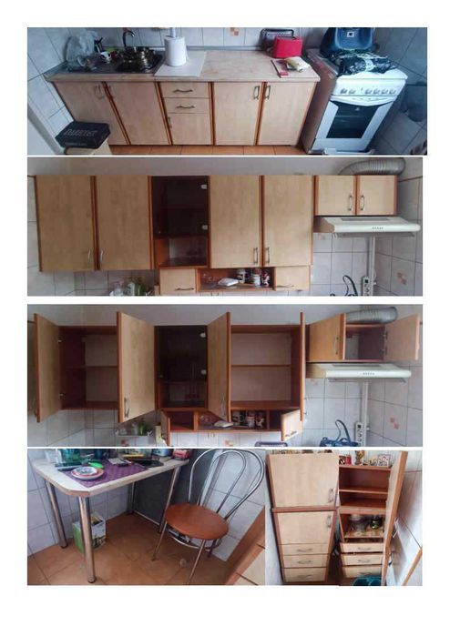 Vand mobilier apartament (Dresinguri, Mobila de bucatarie, dulapuri) si electrocasnice (Televizoare, Frigider, Aragaz, Hota etc) TOATE LA = 1000 EURO