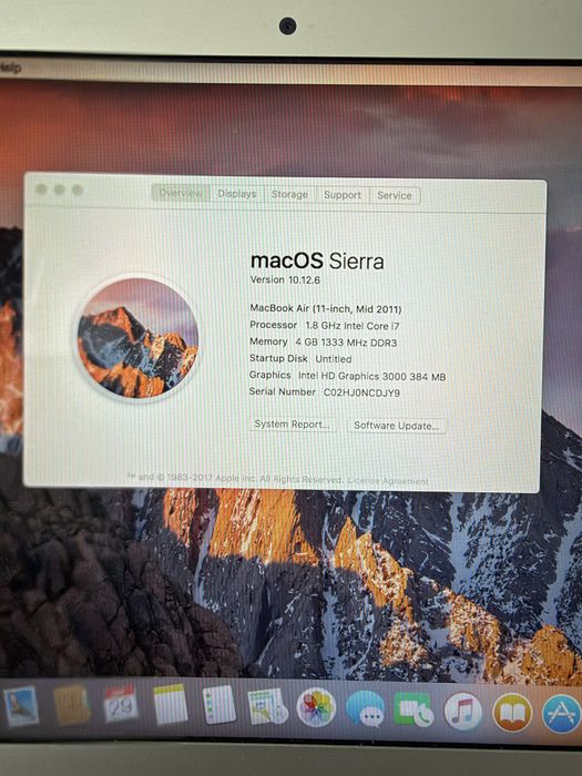 MacBook Air 11” Mid 2011