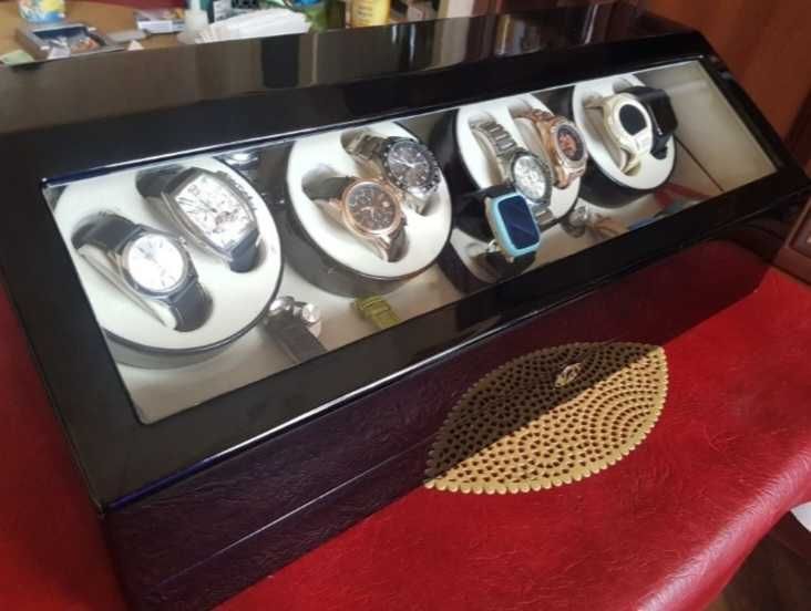 WatchBox Watch Winder 8+9 Spatii Black Piano