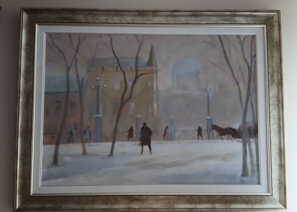 Kristofi Janos, 50x70, ulei pe carton, rama lemn
