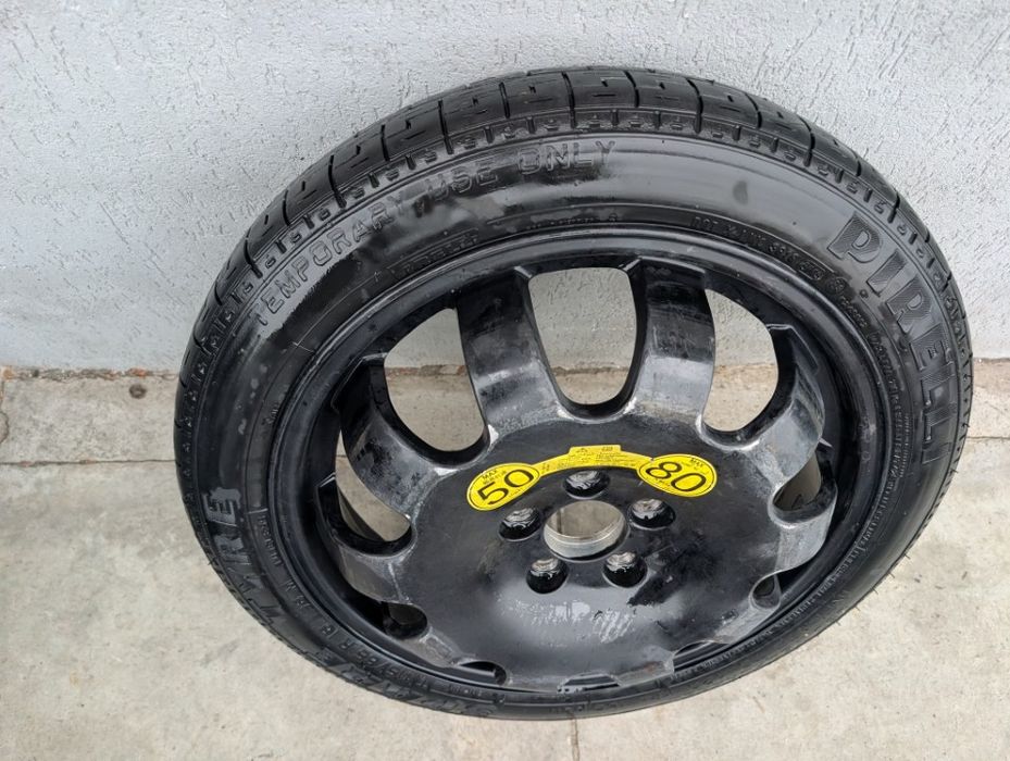 Roata rezerva 18 5x108 Volvo S60R V70R cauciuc T115/85 R18 cod 30347028