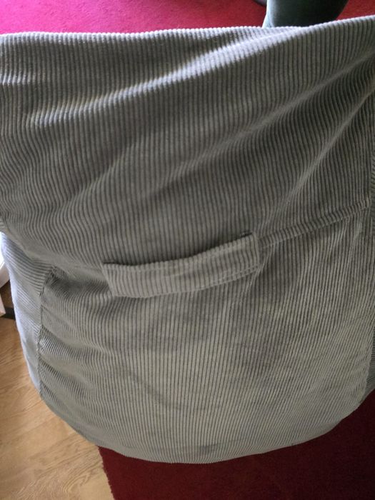 Fotoliu puf gri mare