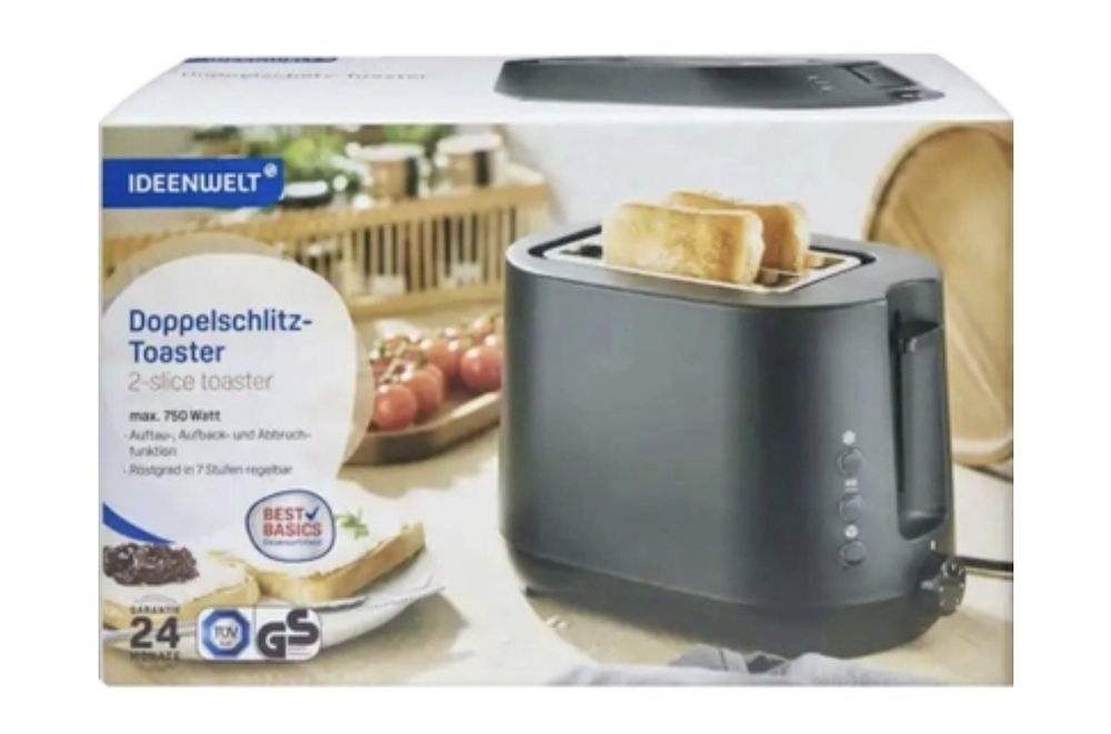 Тостер IdeenWelt (Германия)  750W !За две филийки .