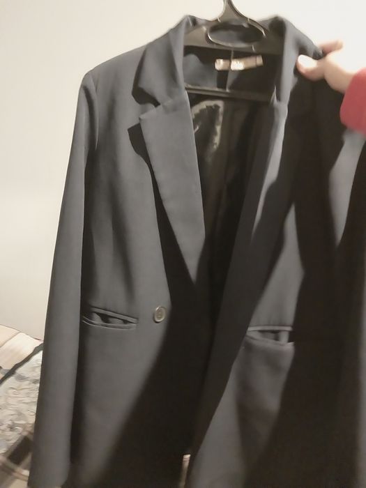 пиджак, юбка темно синяя