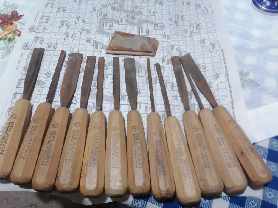 Длета за дърворезба 12 бр