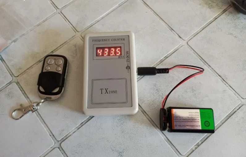 Цифров честотомер за дистанционно гаражна врата,четец за диастанционни