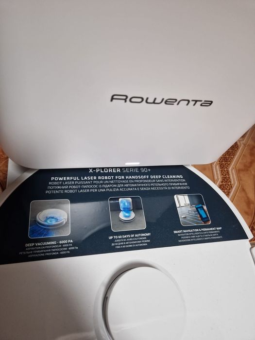 Aspirator robot Rowenta
Serie 90+Animal &Allergy  RR8797WH,0.26l,auton