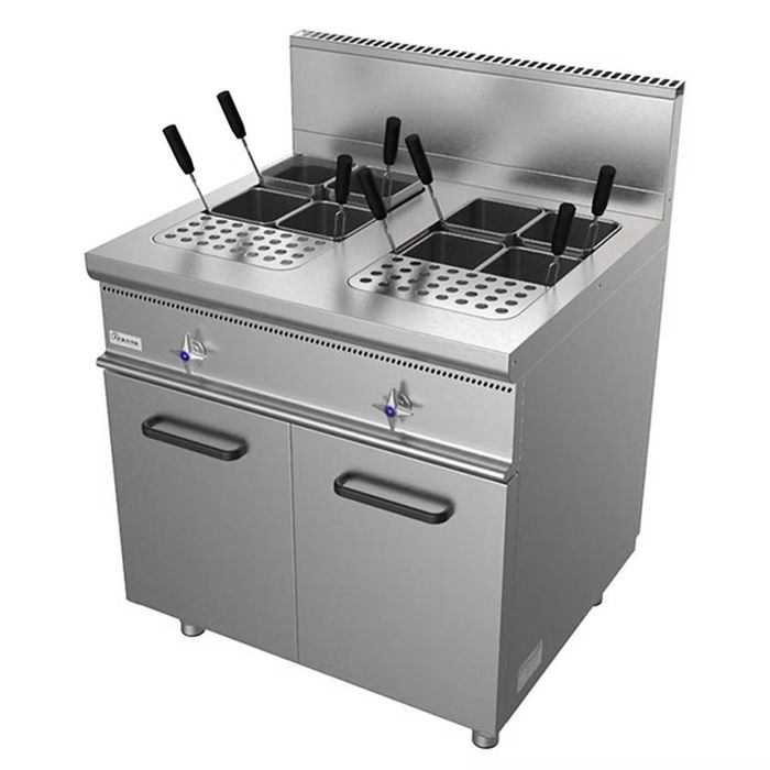 Linie profesionala bucatarie horeca gaz (4 arzatoare + masina paste)